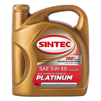 Масло моторное синтетическое SINTEC PLATINUM SAE 5W-30.