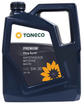 Масло моторное синтетическое TANECO Premium Ultra Synth SAE 5W-30.