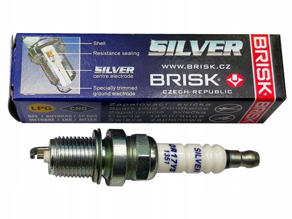 Свеча зажигания BRISK Silver ЗМЗ-405, 409 Е-3 DR17YS для ГБО